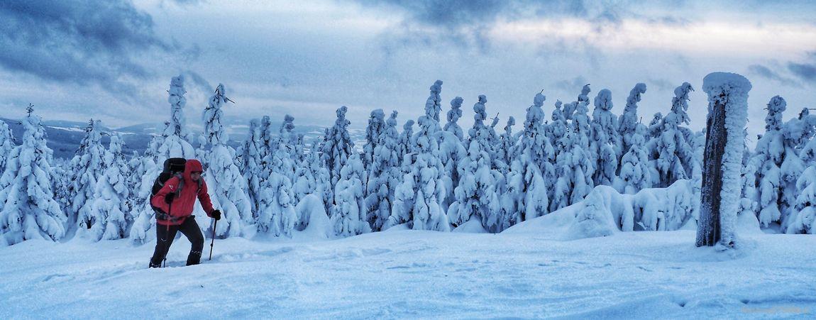 Zimowe przejście górami Polski